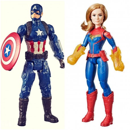 kit Capitã Marvel E Capitão America